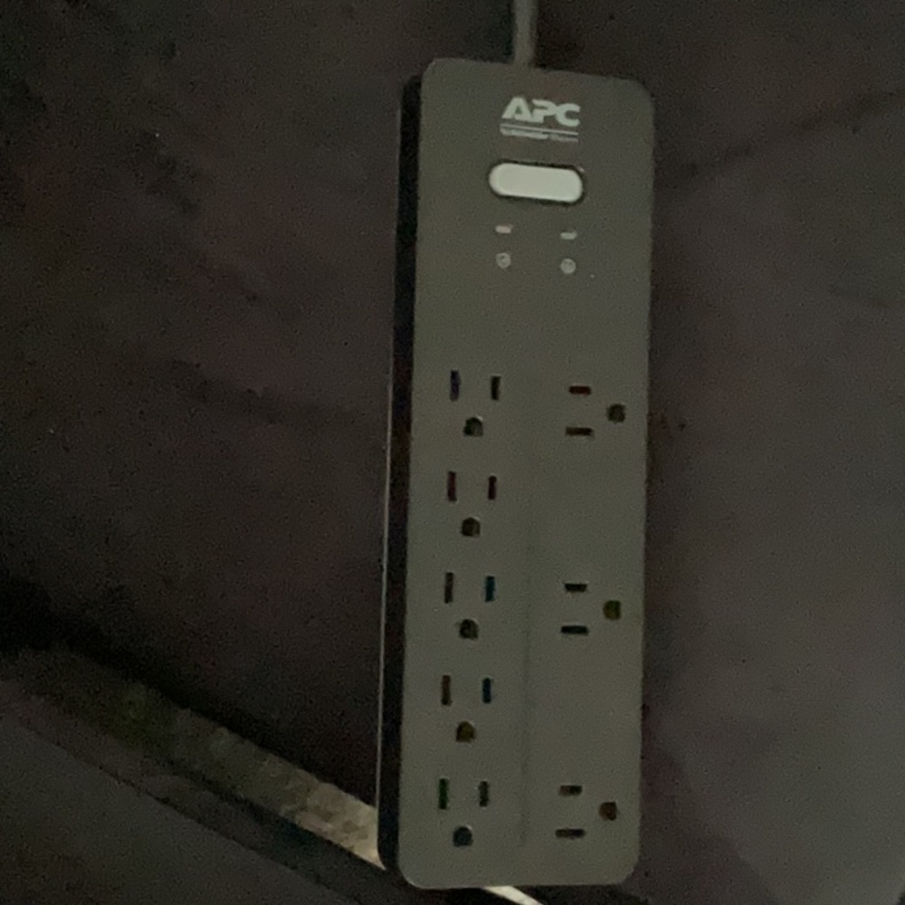APC Black Surge Protector with 6 Outlets